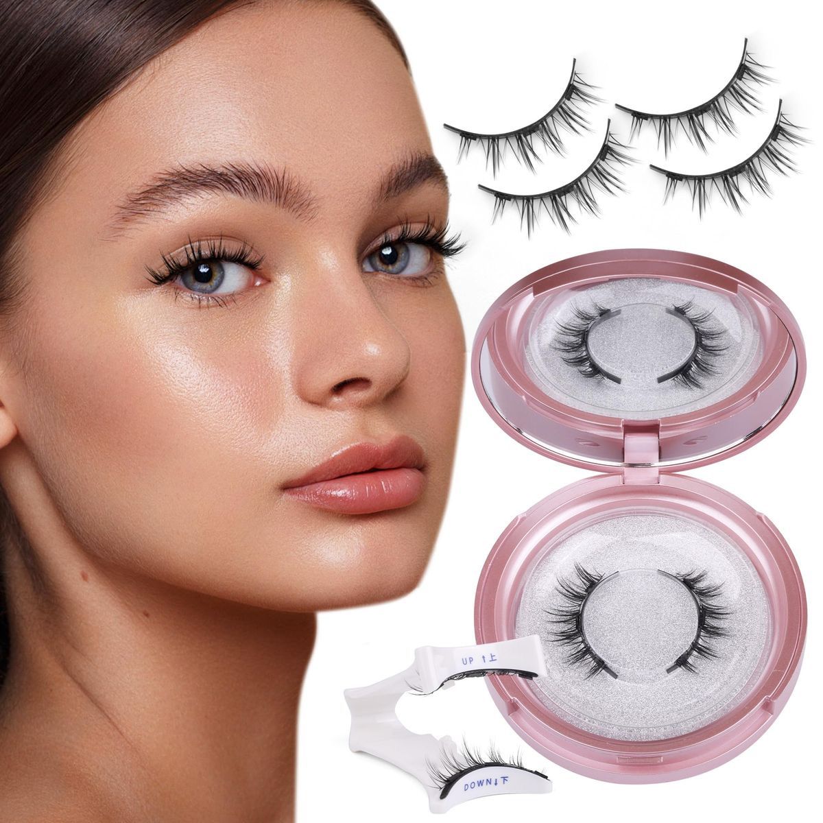 Reusable Magnetic 3D Mink Eyelashes – Yovria Sensitive Eye Friendly Kit