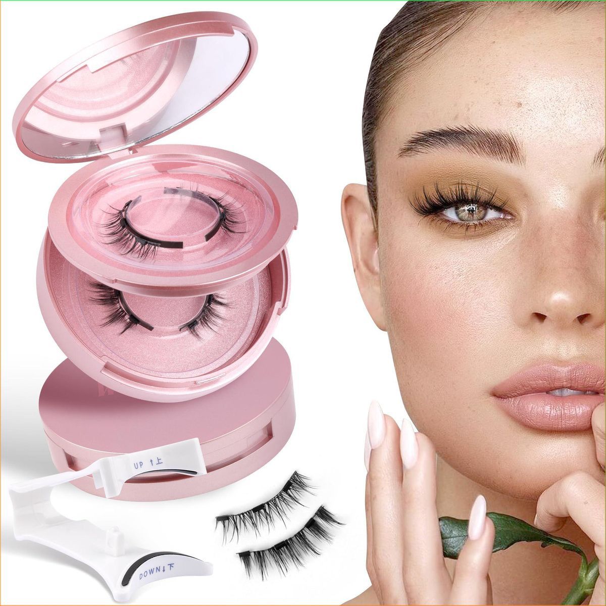 Reusable Magnetic 3D Mink Eyelashes – Yovria Sensitive Eye Friendly Kit