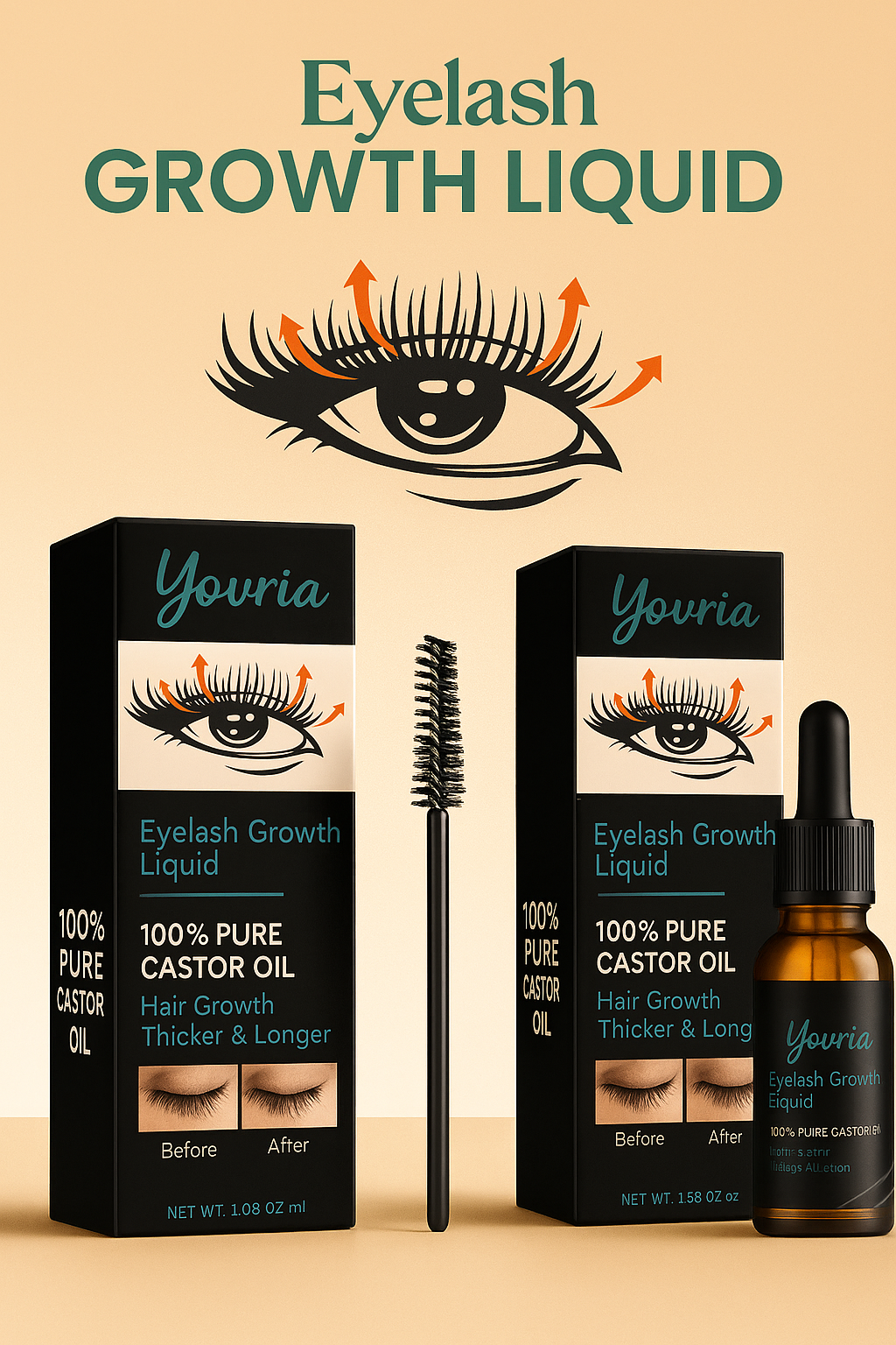 Yovria Natural Lash & Brow Growth Serum