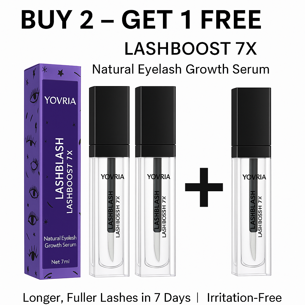 Yovria LashBoost 7X – Natural Eyelash Growth Serum