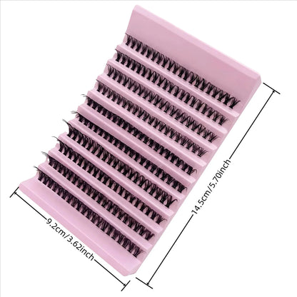 Yovria Individual Lashes 8-16mm | 200pcs Natural Volume Clusters