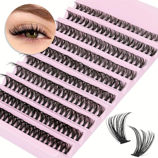 Yovria Individual Lashes 8-16mm | 200pcs Natural Volume Clusters