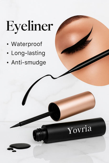 Yovria Black Magnetic Eyeliner Glue 1/2pcs | Self-adhesive Liquid Eyeliner